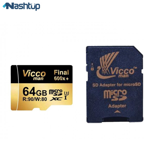 کارت حافظه microSDXC ویکومن مدل Final 600X Plus ظرفیت 64 گیگابایت