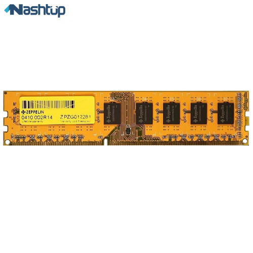 رم کامپیوتر زپلین مدل PC3 DDR3 1600MHz CL11 DIMM ظرفیت 4 گیگابایت