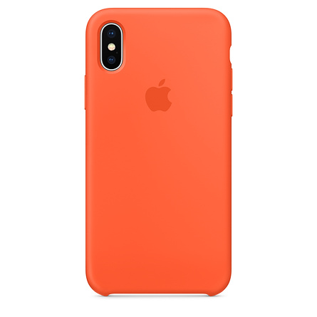 قاب سيليكونی اصلی رنگ نارنجی گوشی آيفون iPhone XS Max