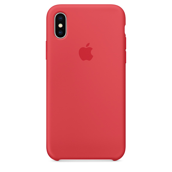 قاب سيليكونی رنگ قرمز گوشی آيفون iPhone XS
