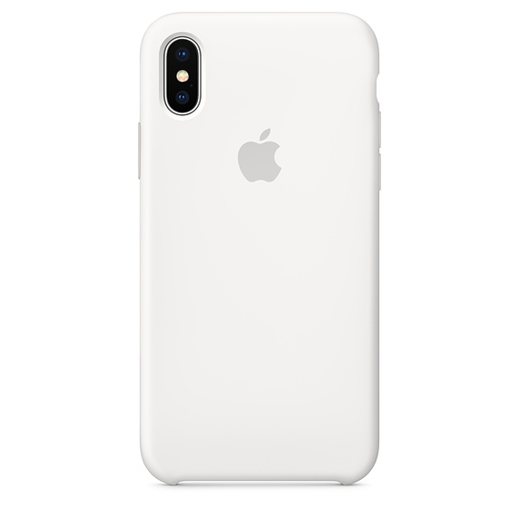 قاب سيليكونی رنگ سفید گوشی آيفون iPhone XS