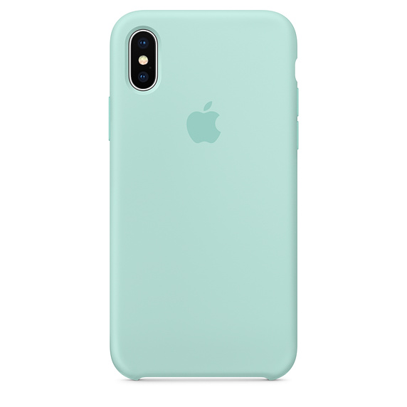 قاب سيليكونی رنگ سبز دریایی گوشی آيفون iPhone XS