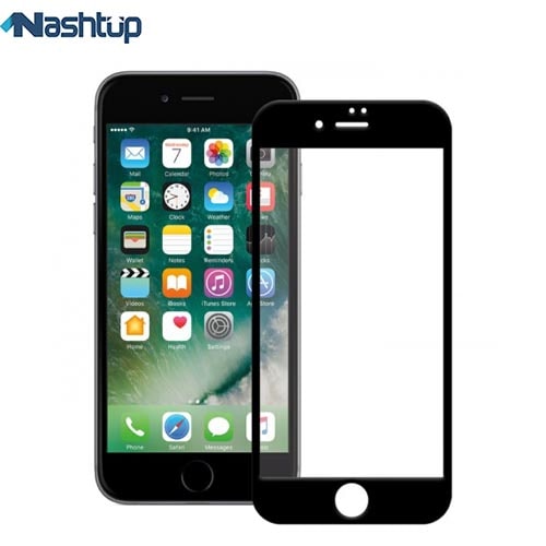 گلس فول و محافظ تمام صفحه مشکی گوشی Apple Iphone 8  