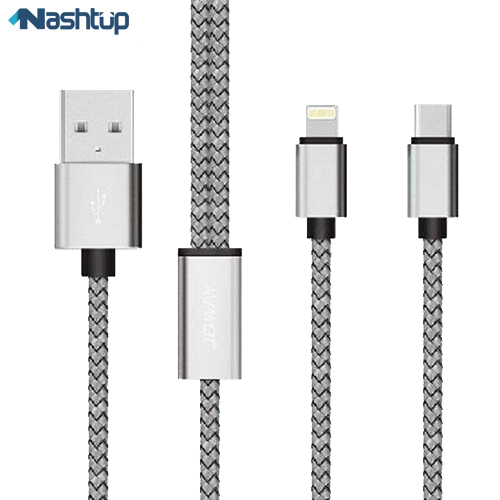 کابل تبدیل USB به لایتنینگ جووی مدل LI-96 طول 100 سانتی متر