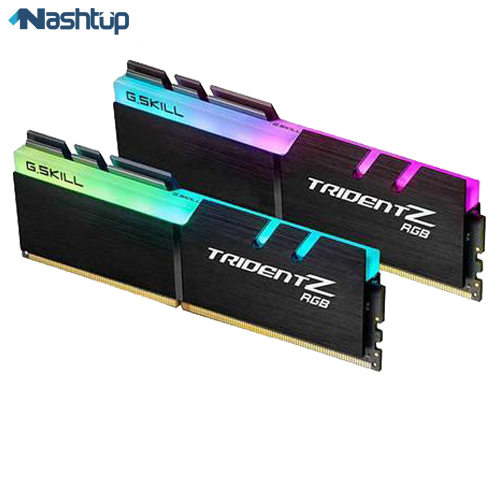 رم کامپیوتر جی اسکیل مدل TridentZ DDR4 RGB 3200MHz CL16 Dual Channel ظرفیت 32 گیگابایت
