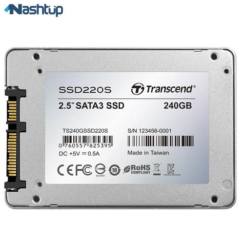 اس اس دی اینترنال ترنسند مدل Transcend SSD220S ظرفیت 240 گیگابایت