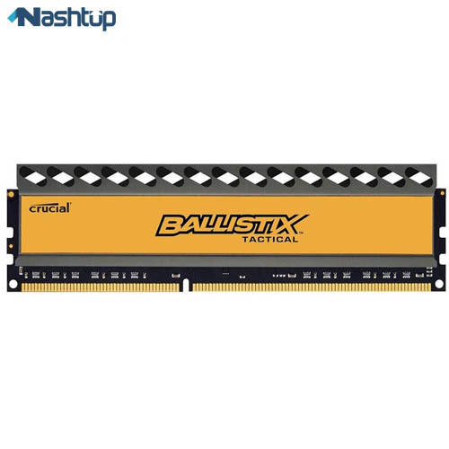 رم کامپیوتر کروشیال مدل Ballistix Tactical DDR3 4GB 1866MHz CL9 Single Channel ظرفیت 4 گیگابایت