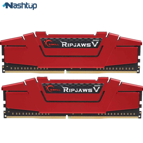 رم کامپیوتر جی اسکیل مدل RipjawsV DDR4 3200MHz CL16 Dual Channel ظرفیت 32 گیگابایت
